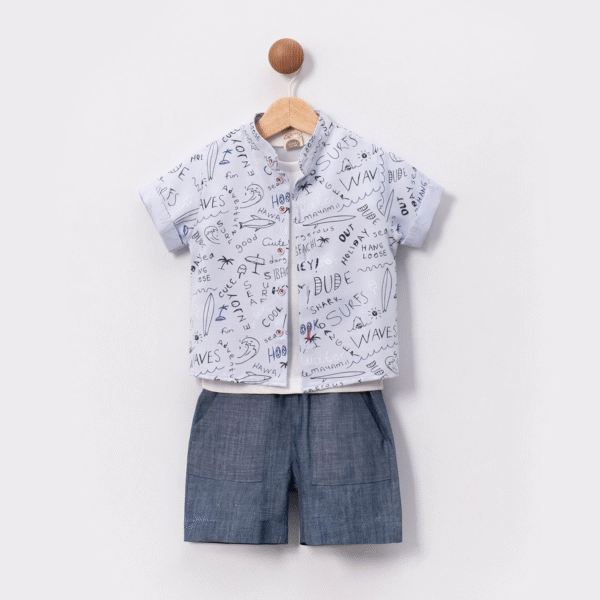 Baby indigo 3-pieces set