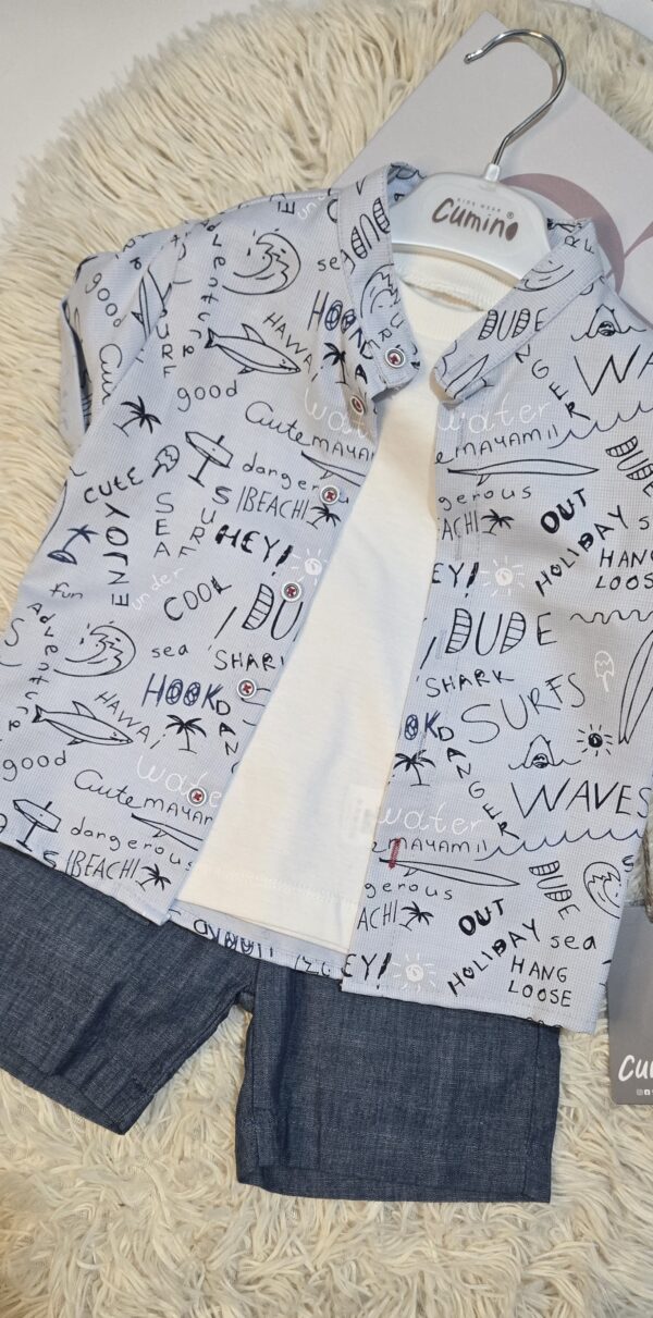 Baby indigo 3-pieces set