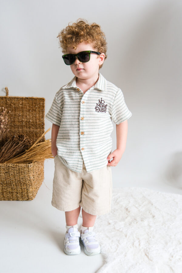 mint green boy set