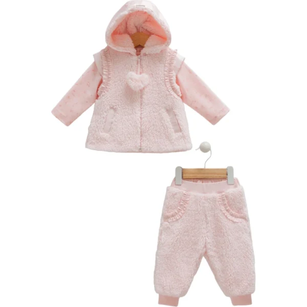 Fur pink set