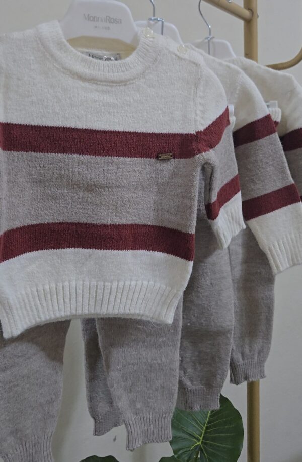 3-pieces burgundy set