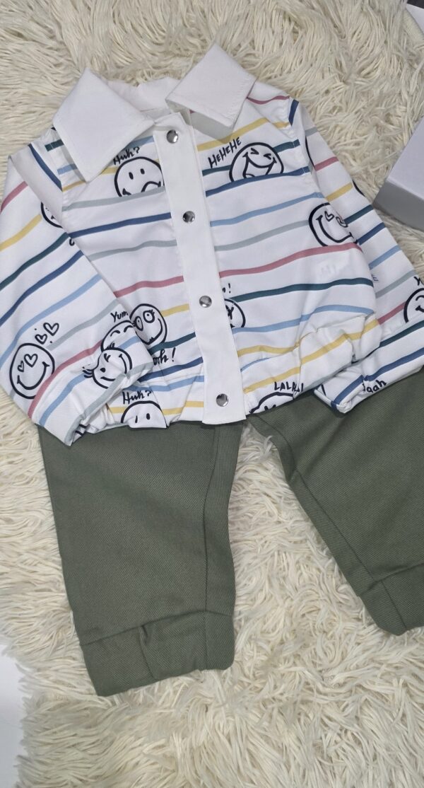 Green baby set